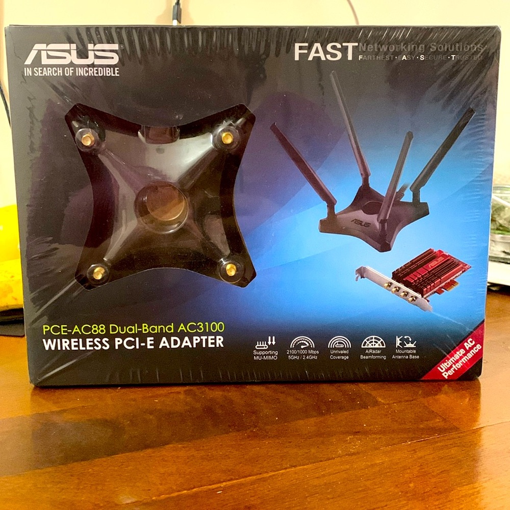 Asus wireless PCI-E adapter 📡⚙️‼️